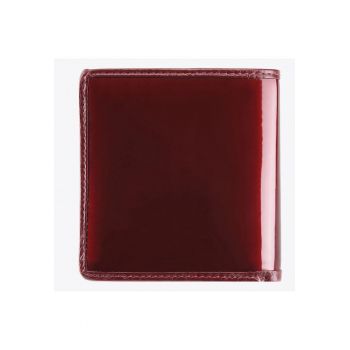 Portofel mic dama  Verona - piele lacuita - 10x9.5cm - rosu