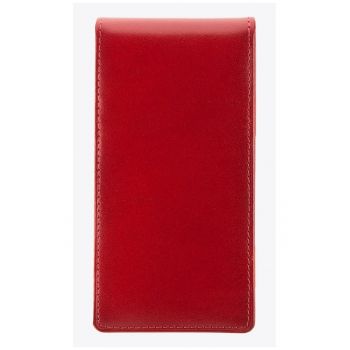 Portofel pentru carduri  piele naturala - 10 locuri - rosu