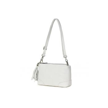 Poseta din piele cu trei compartimente Irene verde