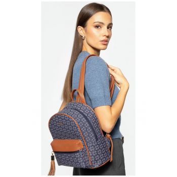 Rucsac fashion dama  piele ecologica - albastru - poliester