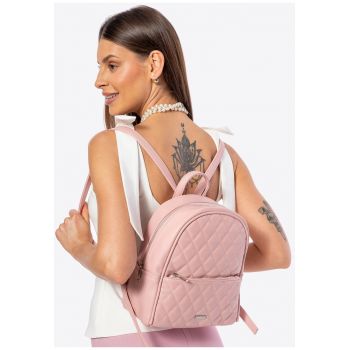 Rucsac fashion dama  roz - 2 buzunare - dimensiuni mari