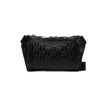 Saszetka nerka -  A1M30004 - negru - piele naturala