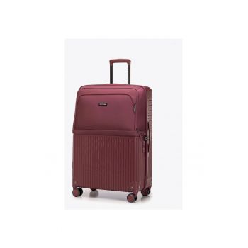 Troler mare  AXIS LINE - ABS si nylon - 4 roti 360° - burgundy