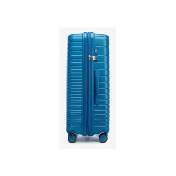 Troler mare  polipropilen - extensibil 4cm - capacitate 91-104 litri - albastru