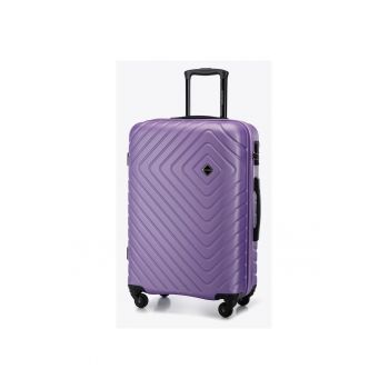 Troler mediu  ABS - violet - 4 roti - 2 compartimente