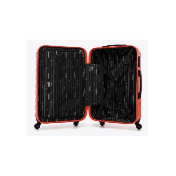 Valiza medie GROOVE Line -  ABS - portocalie - cu identificator