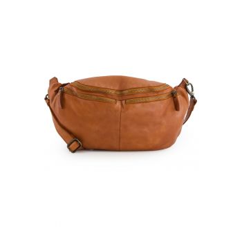 Borseta din piele naturala cu curea detasabila