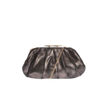 Clutch negru cu sclipici