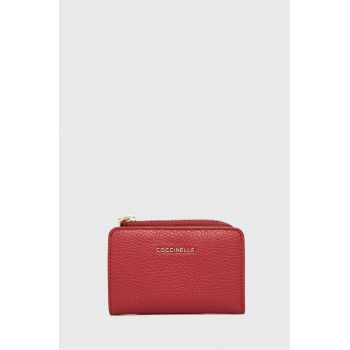 Coccinelle portofel de piele femei, culoarea bordo, E2 MW5 17 01 01