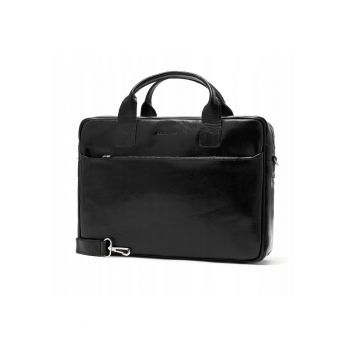 Geanta barbati Brodrene - pentru laptop - Piele naturala - 29x40x9