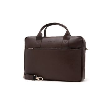 Geanta clasica de umar pentru barbati  b12 maro inchis