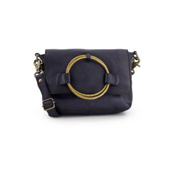 Geanta crossbody din piele cu aspect granulat