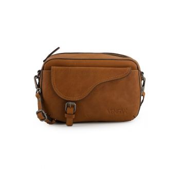 Geanta crossbody din piele cu bareta detasabila