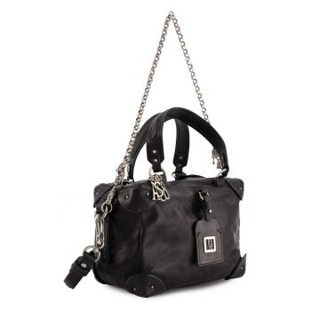 Geanta crossbody din piele cu barete detasabile