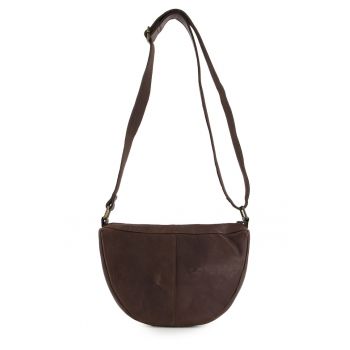 Geanta crossbody din piele intoarsa