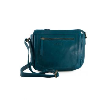 Geanta crossbody din piele naturala cu bareta ajustabila