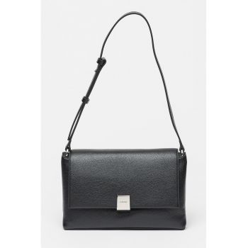 Geanta de piele ecologica cu bareta de umar Plaque