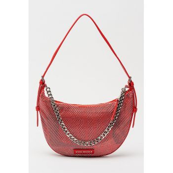 Geanta de piele ecologica cu strasuri