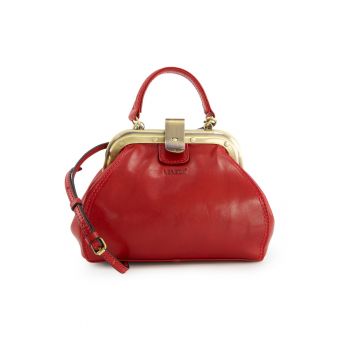 Geanta de umar din piele cu aspect de portmoneu