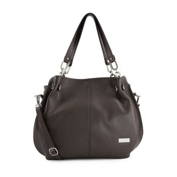 Geanta de umar din piele cu aspect granulat