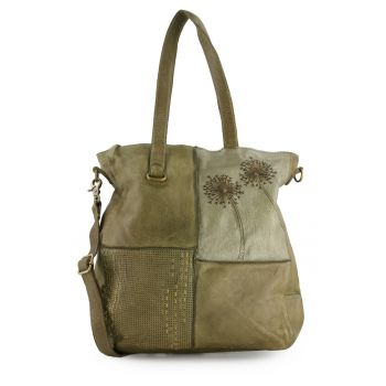 Geanta de umar din piele cu bareta detasabila