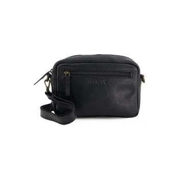 Geanta de umar din piele cu logo