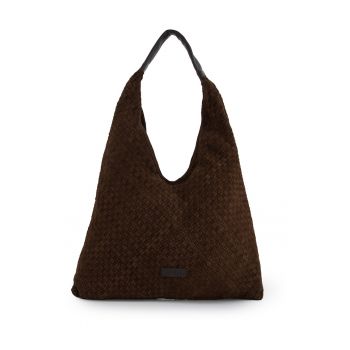 Geanta de umar din piele intoarsa