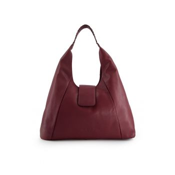 Geanta de umar din piele naturala bordo
