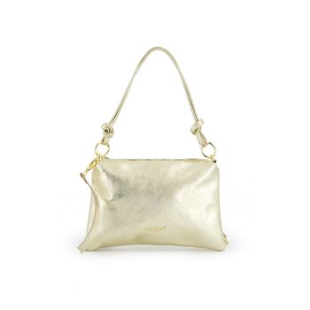 Geanta de umar din piele naturala cu detaliu logo