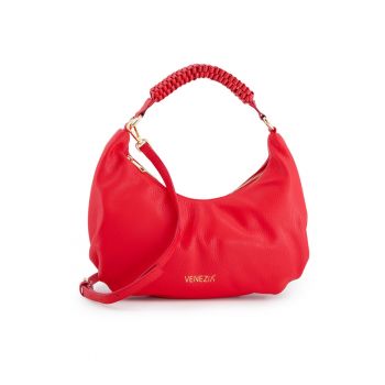 Geanta de umar din piele naturala - rosie