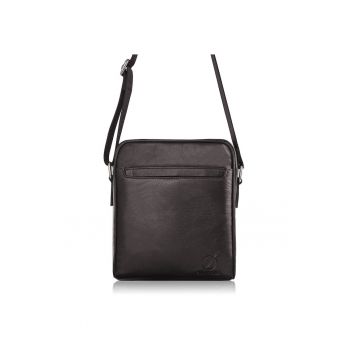 Geanta din piele - Brodrene - Postasi - G-01 - pentru barbati - pe umar - 19 x 23 x 5