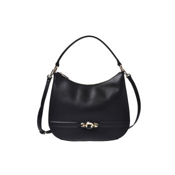 Geanta din piele cu bareta de umar detasabila