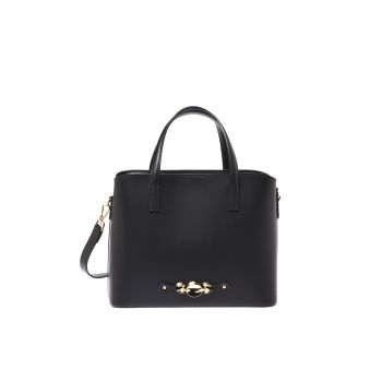 Geanta din piele cu maner