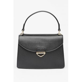 Geanta din piele ecologica cu maner si bareta detasabila Saffiano