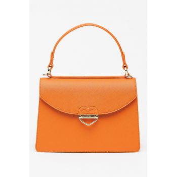 Geanta din piele ecologica cu maner si bareta detasabila Saffiano