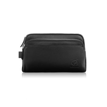 Geanta pentru barbati -  Piele - Negru