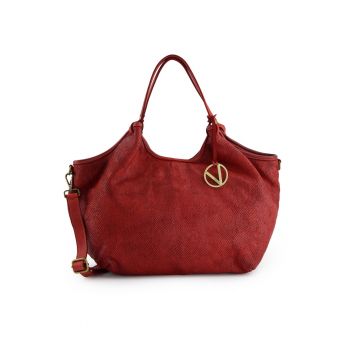 Geanta shopper din piele cu aspect texturat