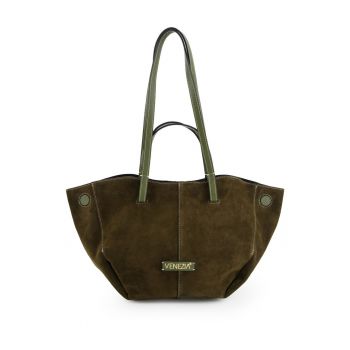 Geanta shopper din piele intoarsa