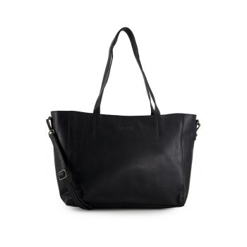 Geanta shopper din piele naturala cu curea detasabila