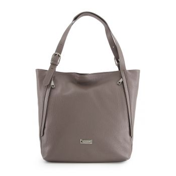 Geanta shopper din piele naturala cu manere ajustabile