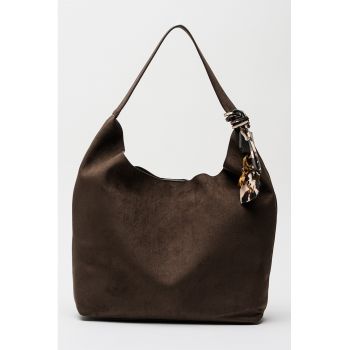 Geanta shopper uni cu detaliu talisman