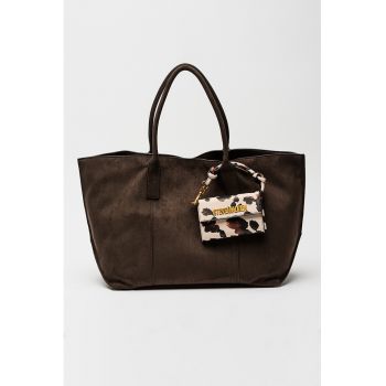 Geanta tote cu detaliu talisman