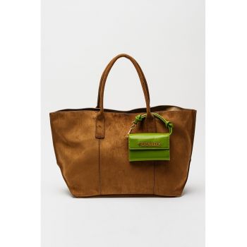 Geanta tote cu detaliu talisman