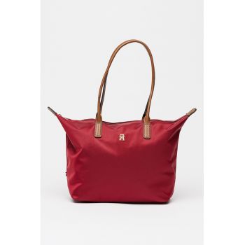 Geanta tote cu model monograma discreta Popette