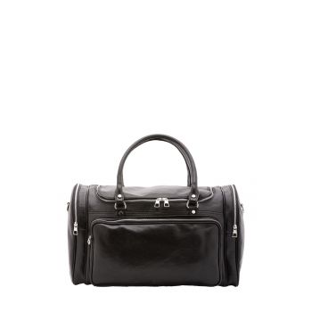 Geanta unisex de voiaj - din piele - cu buzunare multiple