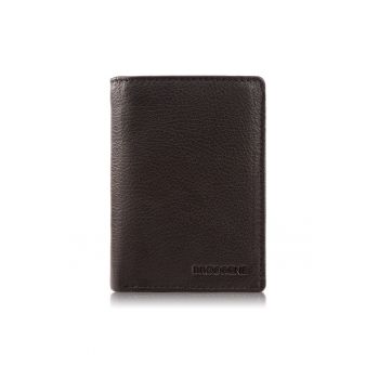 Portofel barbati piele - Brodrene - G-106 MN - rfid - pentru carduri - maro