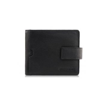 Portofel barbati piele - suport card - Brodrene - G-109 MN - 11 - 5x9 - 5x2 Rfid negru