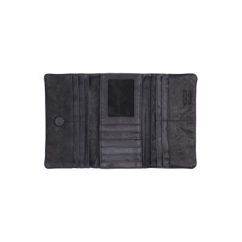 Portofel trifold din piele