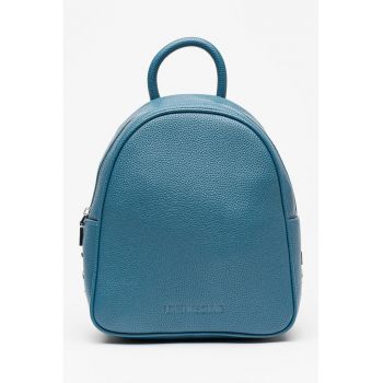 Rucsac din piele ecologica cu logo metalic supradimensionat Zaino