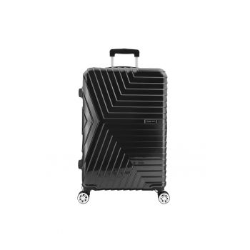 Troler  26 inch - ABS - 4 roti duble - negru